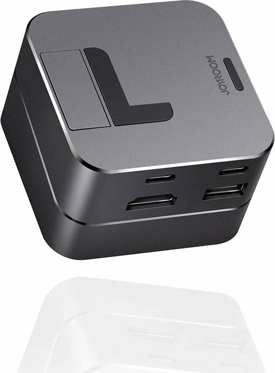 HUB multifunksional Joyroom S-H121, për MacBook Pro, 8 porta, Thunderbolt 3, Gri