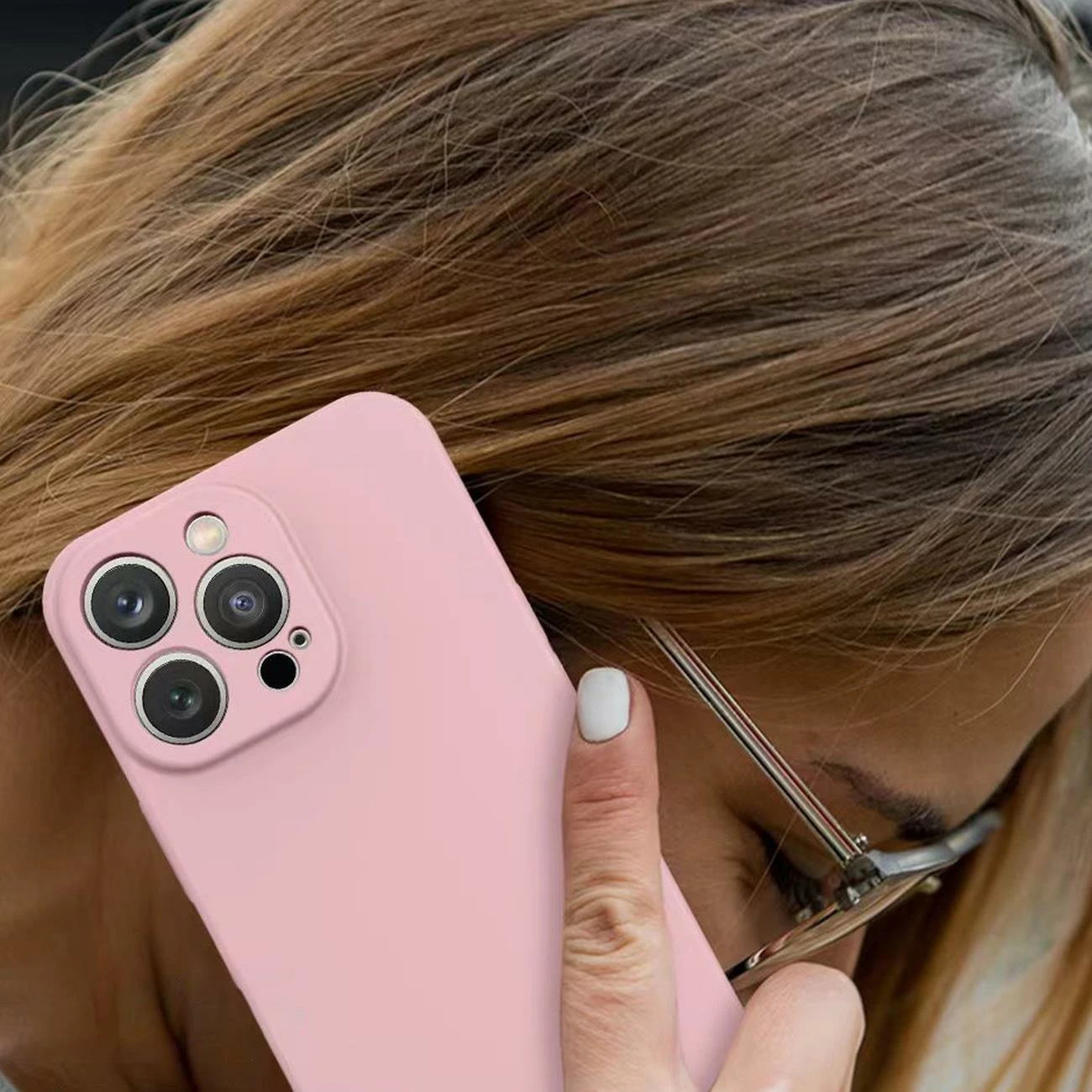 Mbështjellës silikoni Hurtel për Samsung Galaxy A54 5G, kaltër e çelët
