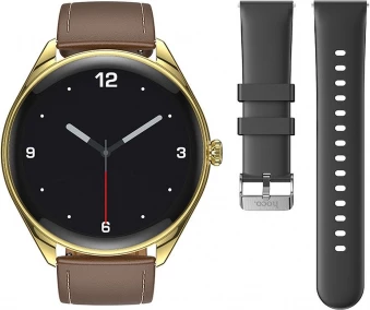 Smartwatch HOCO Y22 1.43\" 466x466 BT 5.3 me thirrje IP67 200mAh, ari, me rrip shtesë i zi