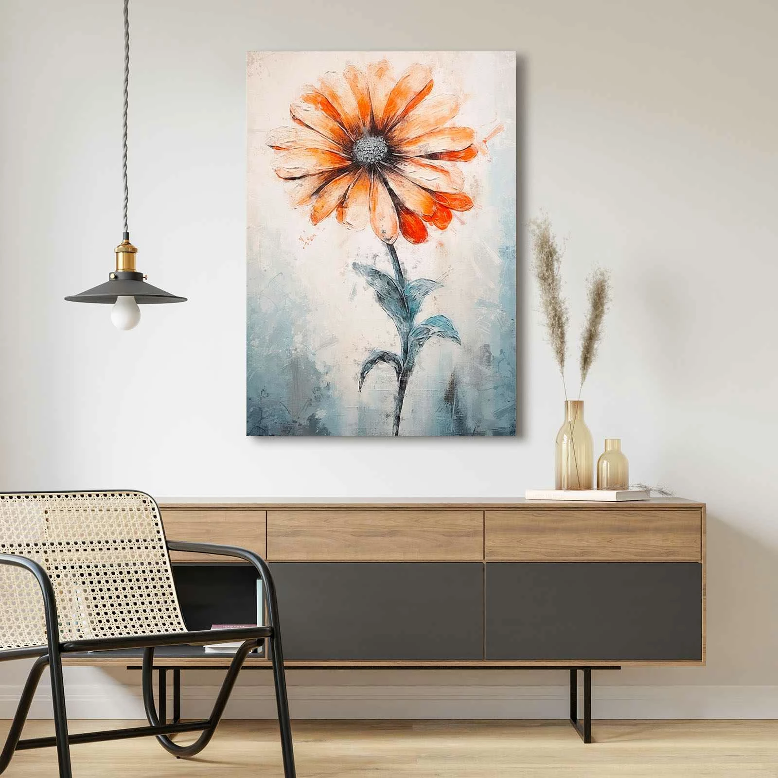 Pikturë dekorative në kanavacë, shumëngjyrëshe, Wallity, 70100Wabisabi-005, 70x100cm