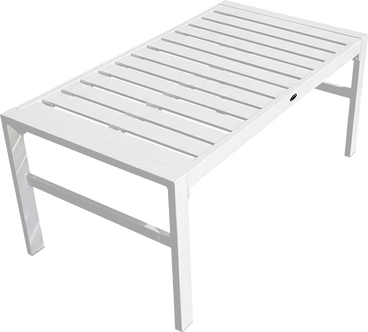 Set lounge për oborr, 4 pjesë, kornizë e bardhë, jastëkë bezhë, Gardenly