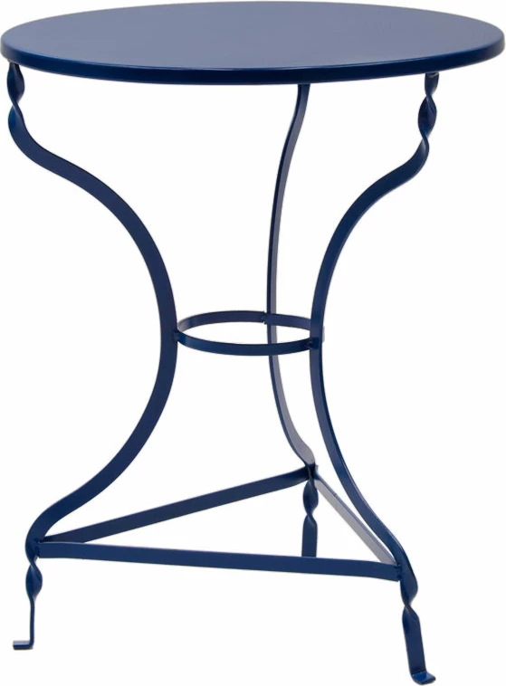 Tavolinë Zappeion Noah metalike blu D58x72cm