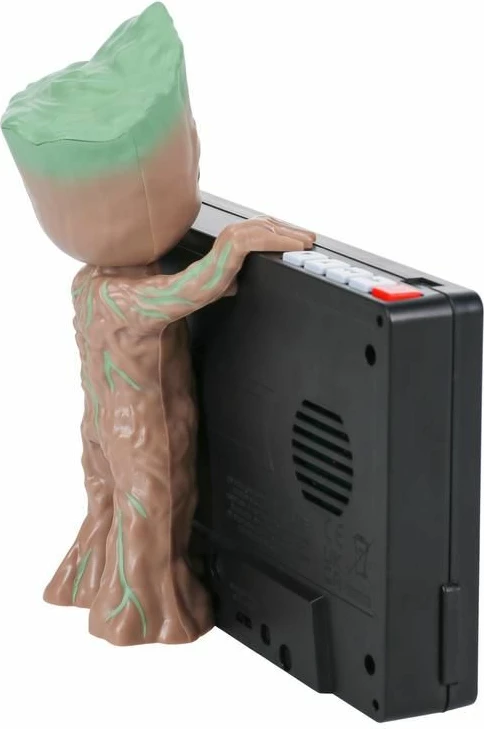 Orë alarmi digjitale Paladone Marvel Groot 14.6 cm, me tinguj \"I am Groot\", USB