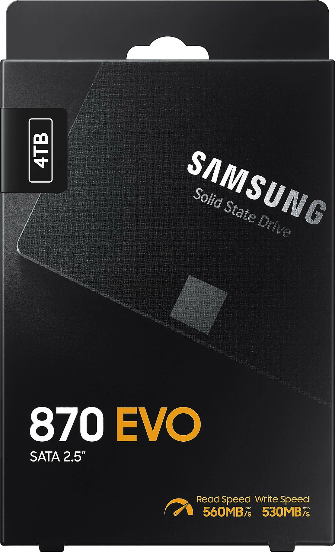 SSD Samsung 870 EVO, 4 TB, 2.5", 560 MB/s, 6 Gbit/s, e zezë