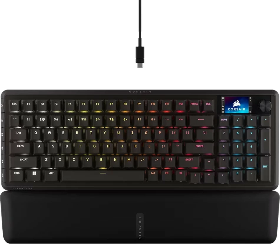 Tastierë gaming Corsair VANGUARD 96, mekanike MLX Plasma, RGB, 96%, USB-C, e zezë