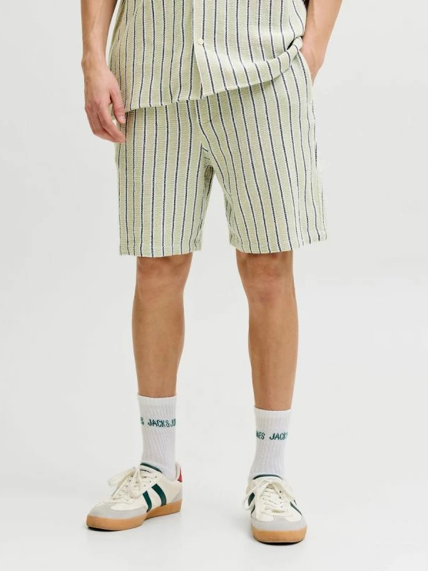 Shorce për meshkuj Jack&Jones JPSTJAIDEN COBA STRIPE JOG SHORTS REG SN, me vija [Madhësia: M]