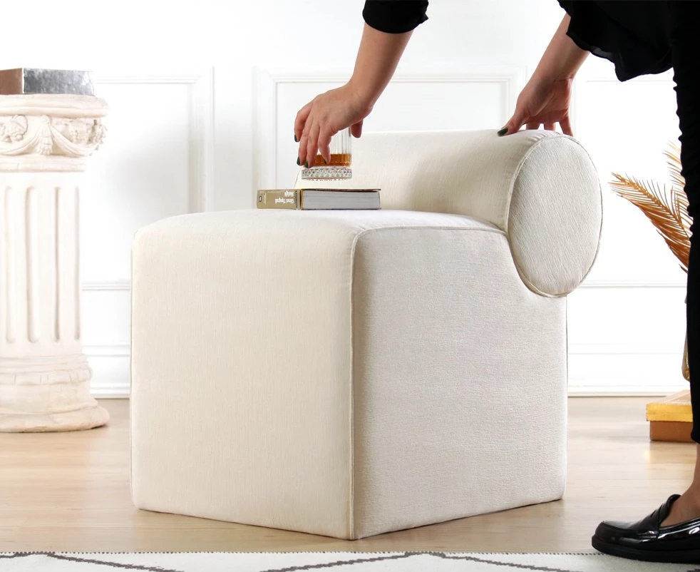 Puf Atelier del Sofa Linburg, krem