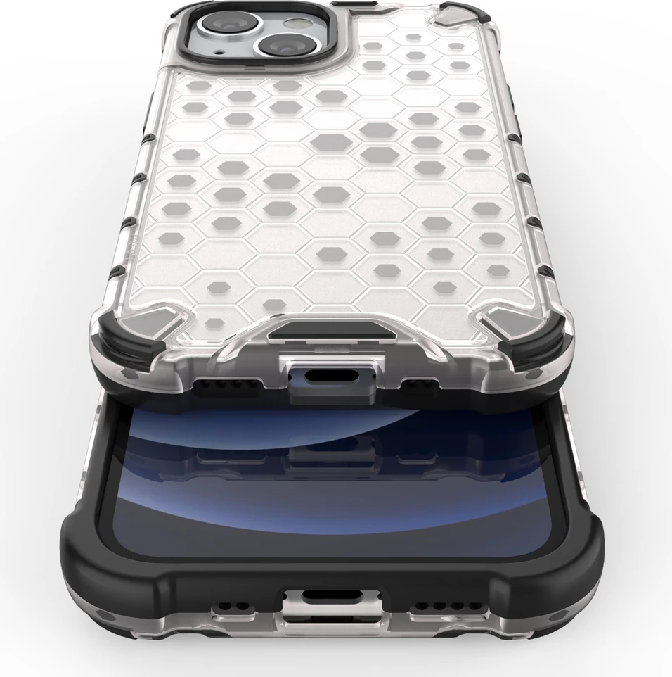 Mbështjellës Hurtel Honeycomb për iPhone 13 mini, i kuq