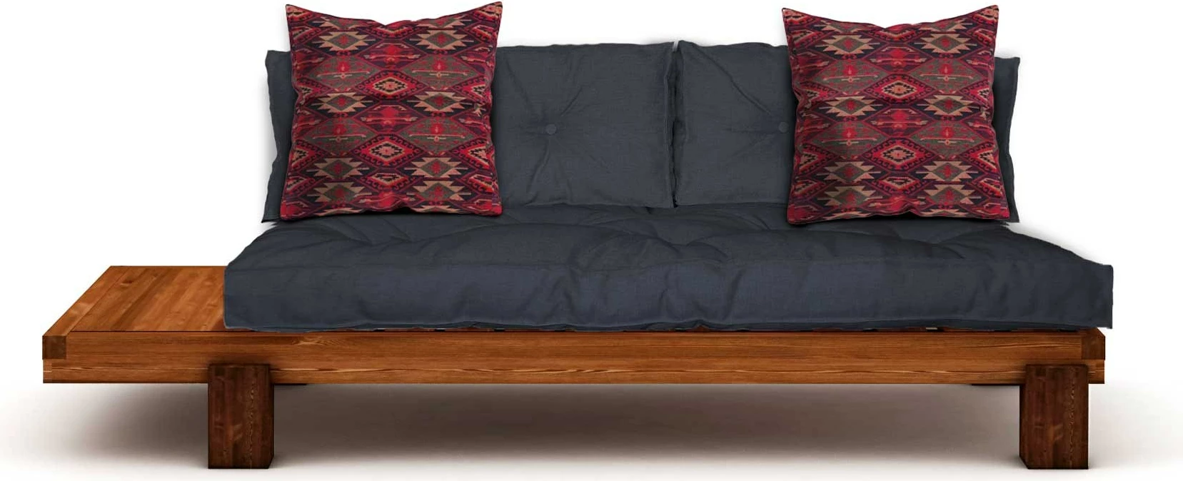 Kolltuk lounge Atelier del Sofa, ngjyrë teak dhe blu e errët, CPT8378-200