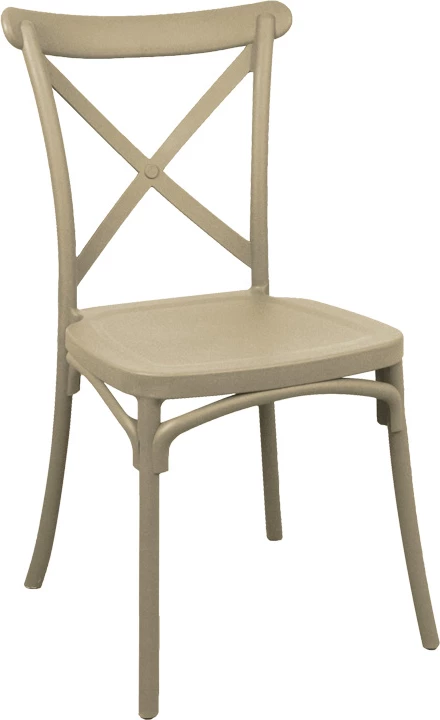 Karrige Crossie pp, ngjyrë kapuçino, 38x46.5x82cm