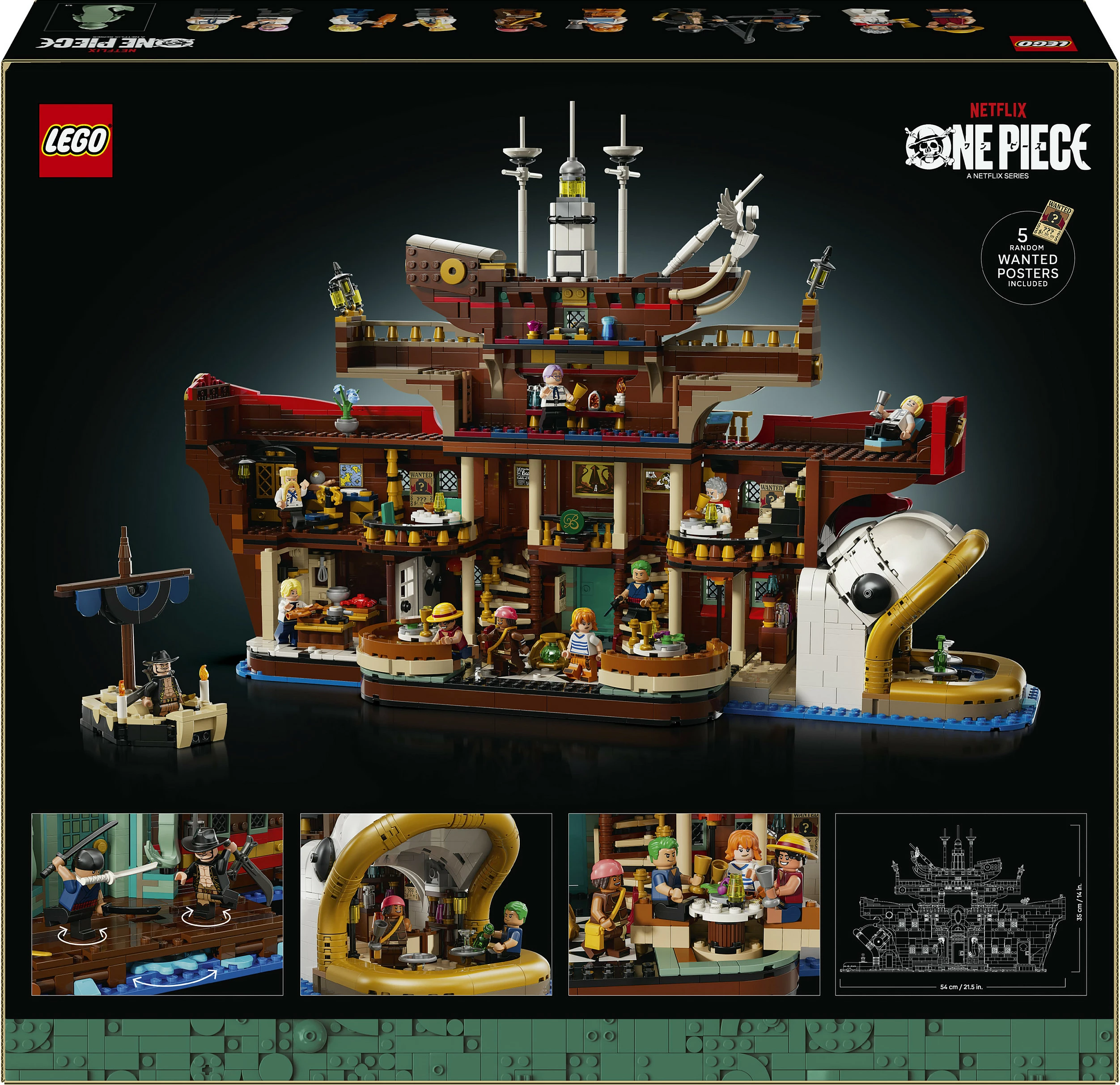 Set ndërtimi LEGO ONE PIECE The Baratie Floating Restaurant 75640, 3402 copë, 18+, multikolor
