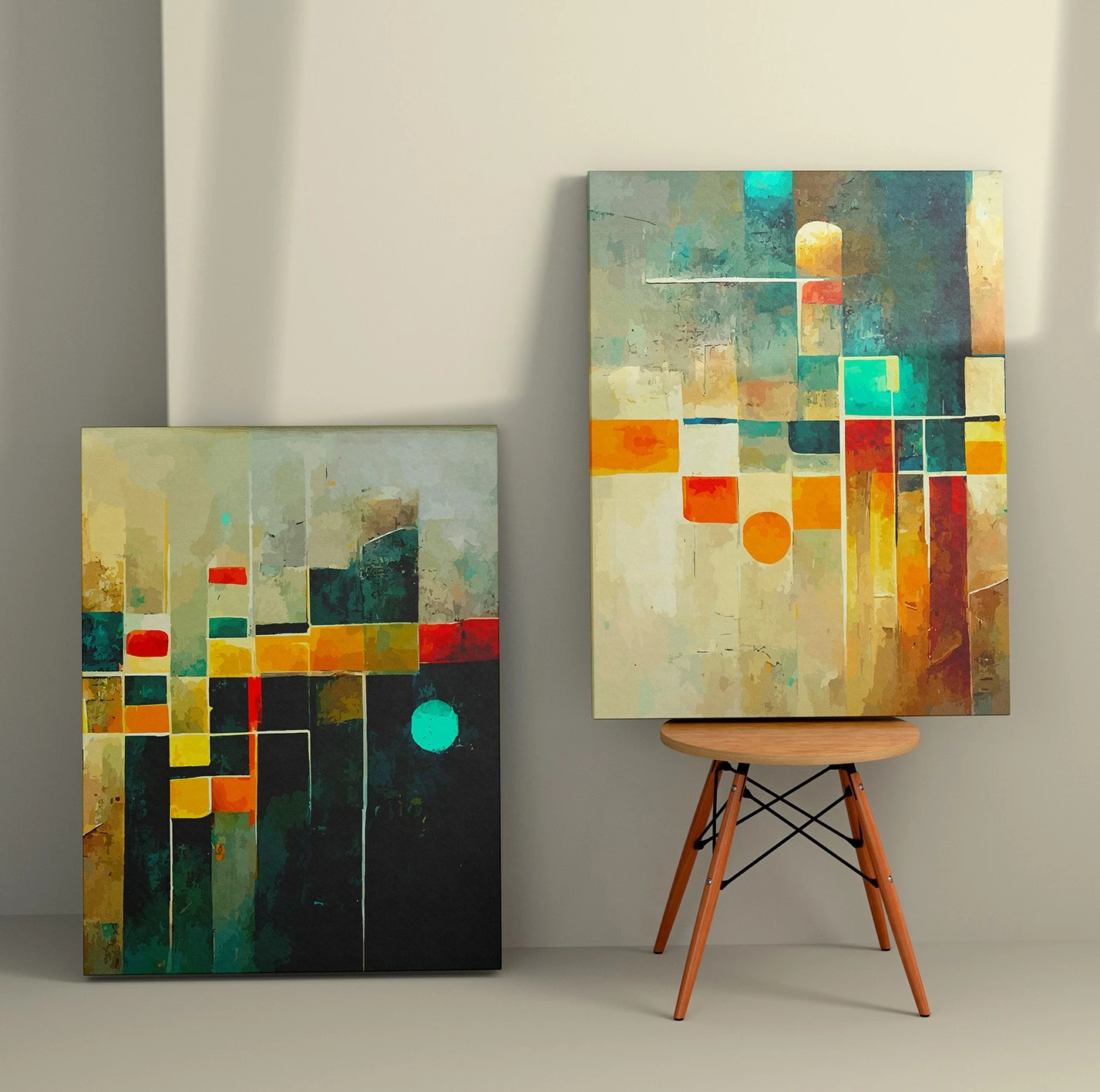 Pikturë dekorative në kanavacë (2 copë), Wallity, 2KNV4318, 50x70 cm