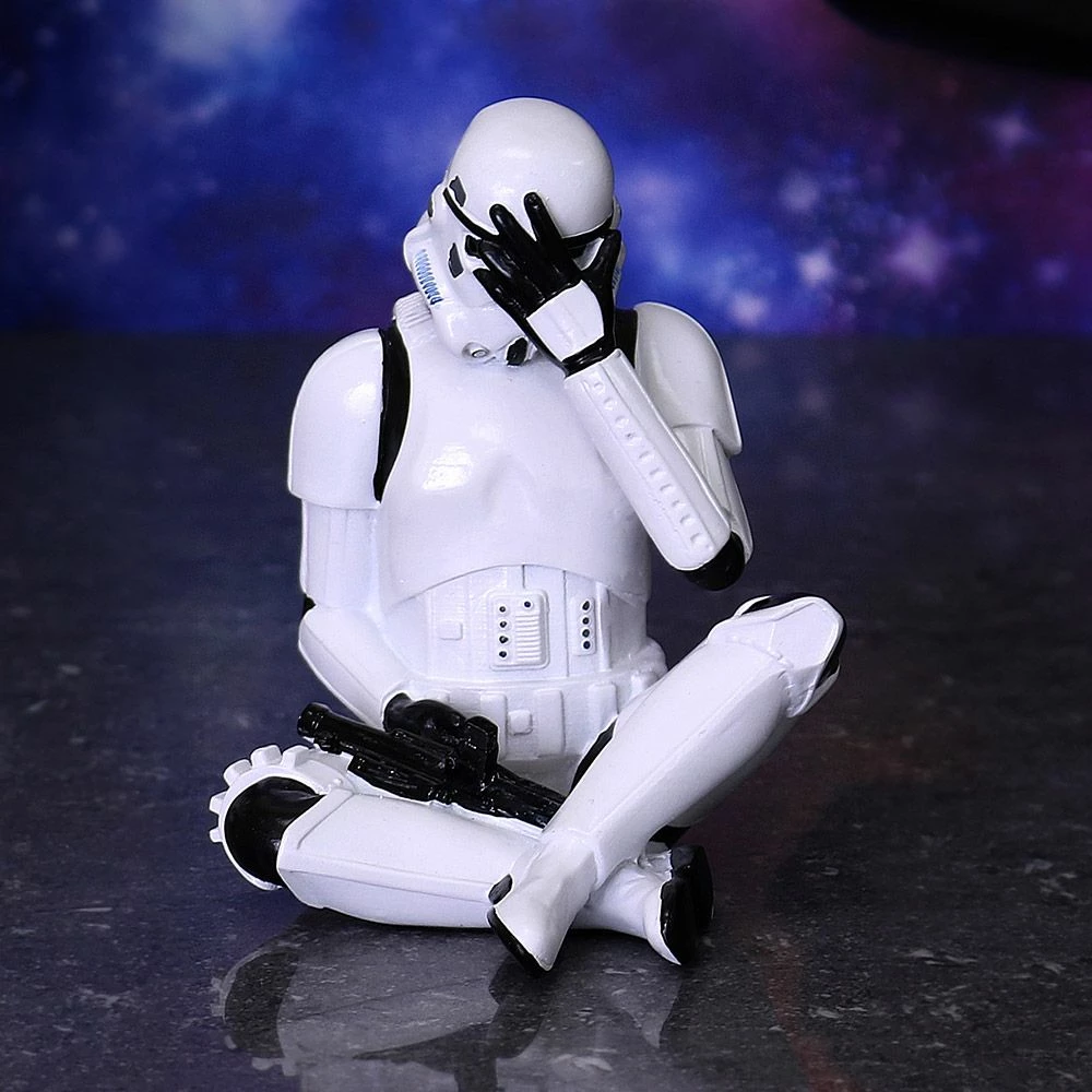 Figurinë koleksionuese NEMESIS NOW See No Evil Stormtrooper 10 cm, rrëshirë, bardhë/zezë