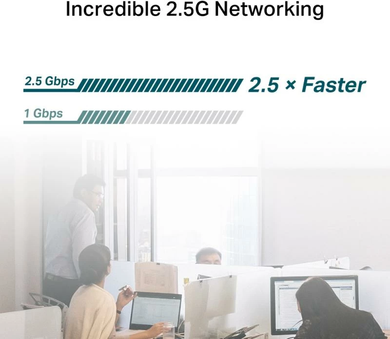 Kartë rrjeti PCIe, TP-Link, TX201, 2.5 Gigabit Ethernet, e zezë/gri