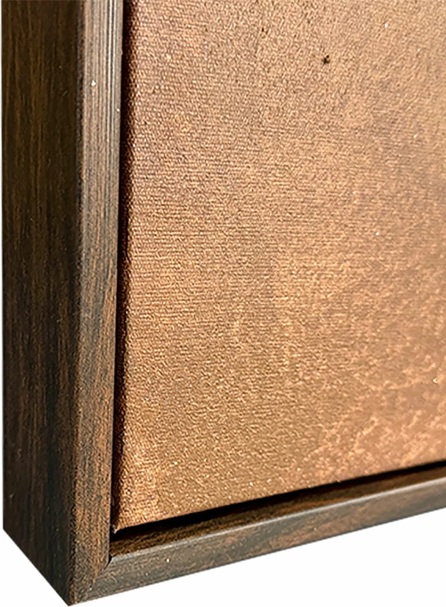 Pikturë dekorative VAILO me kornizë, 82.6x4.3x82.6cm, kanavacë, kafe-bezhë