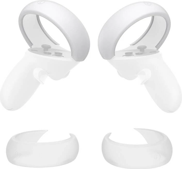 Mbështjellës për kontrolle VR KiwiDesign Q26-2.1 për Meta Quest 2, Bardhë