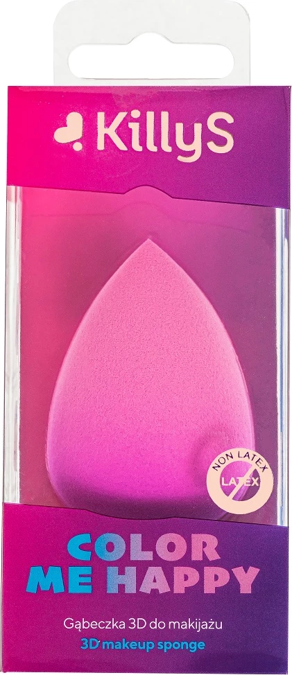 Sfungjer për grim KillyS Color Me Happy 3D, rozë, 1 copë