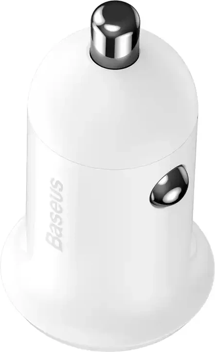 Karikues veture Baseus CCALLP-02, 2x USB-A, 24W, bardhë