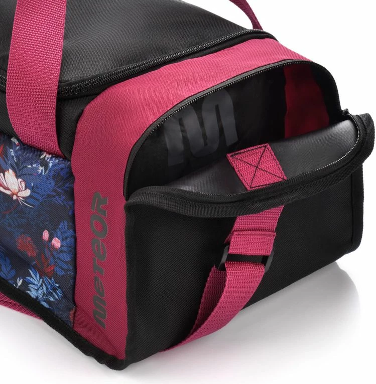 Çantë fitness Meteor, unisex, e zezë dhe e kuqe [Madhësia: Standarde]