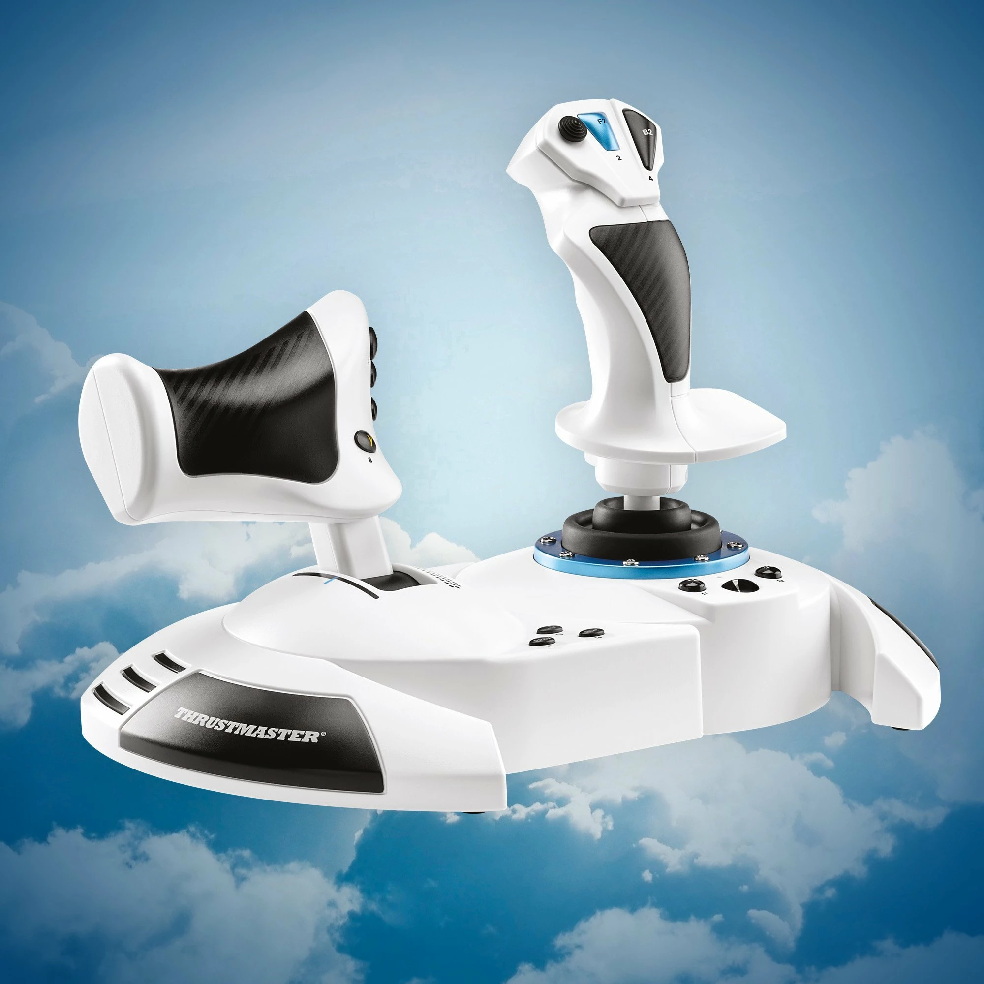 Joystick Thrustmaster T.Flight Hotas One Microsoft Flight Simulator Edition 4460295, me kabllo, për PC/Xbox Series X|S/Xbox One, i bardhë