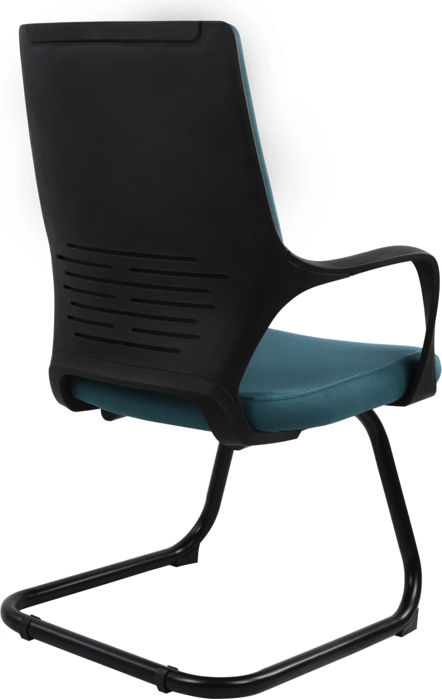 Karrige konferencash FH0168.06, e zezë/blu, 63,5x59x94,5 cm