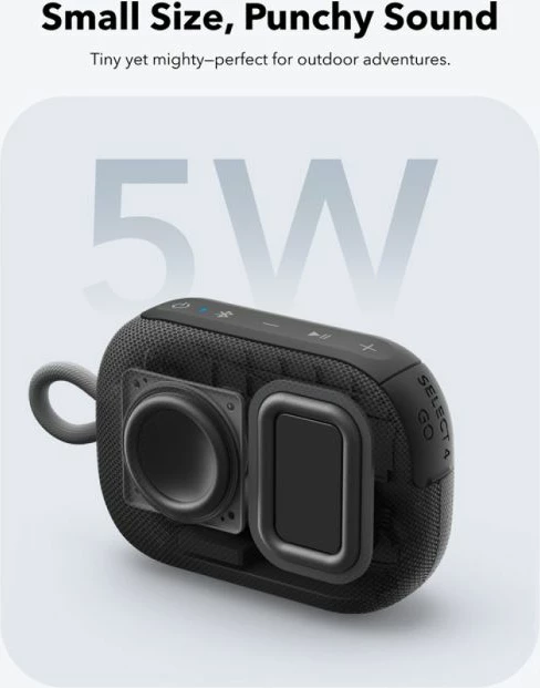 Altoparlant Bluetooth portativ Anker Soundcore Select 4 Go, 5W, IP67, 20h, TWS, jeshil