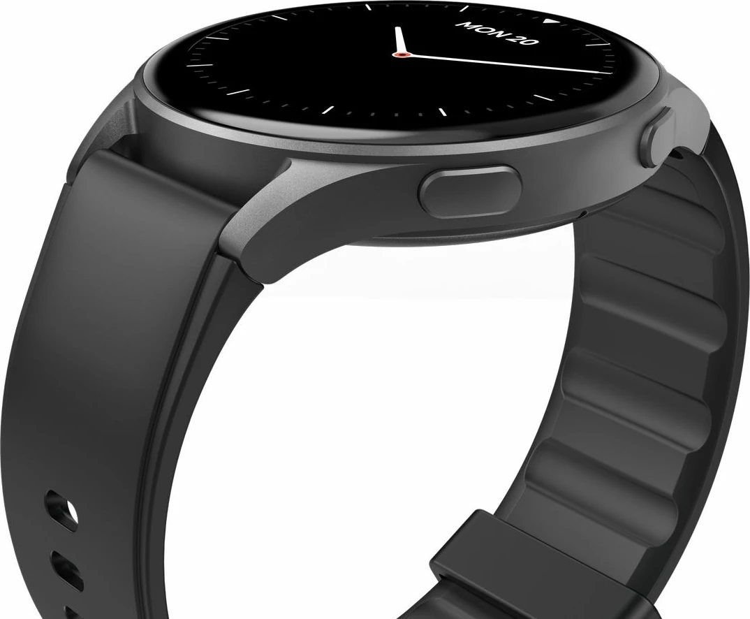 Smartwatch Hama 8900 GPS AMOLED 1.43", rrip silikoni, e zezë