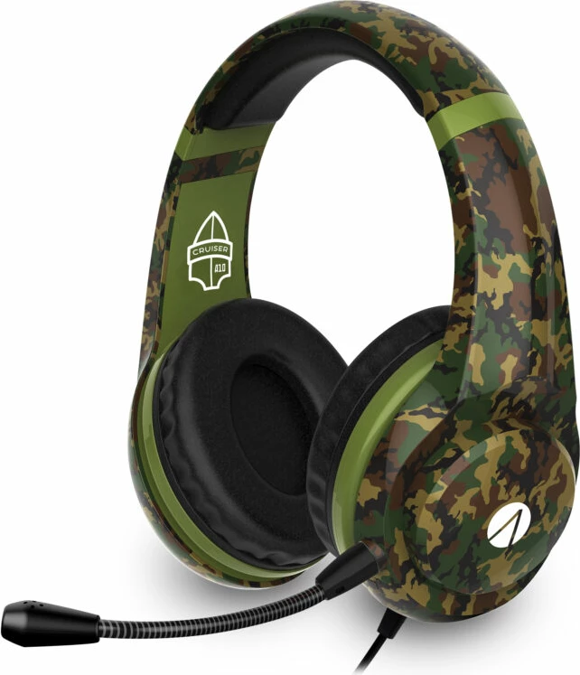 Kufje gaming Stealth Cruiser, stereo 3.5mm me kabllo, mikrofon i heqshëm, 40mm, Camo