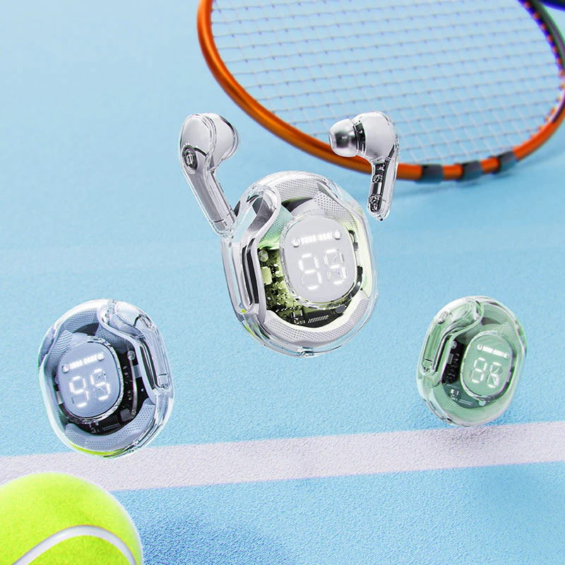 Kufje Acefast T8 TWS pa tela, Bluetooth 5.3, IPX4, të zeza