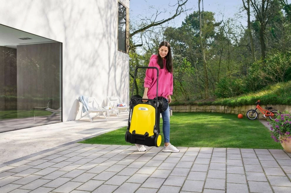 Zamiatarkë manuale Karcher S 4 Twin 1.766-360.0, 680 mm, 20 L, e verdhë/zezë