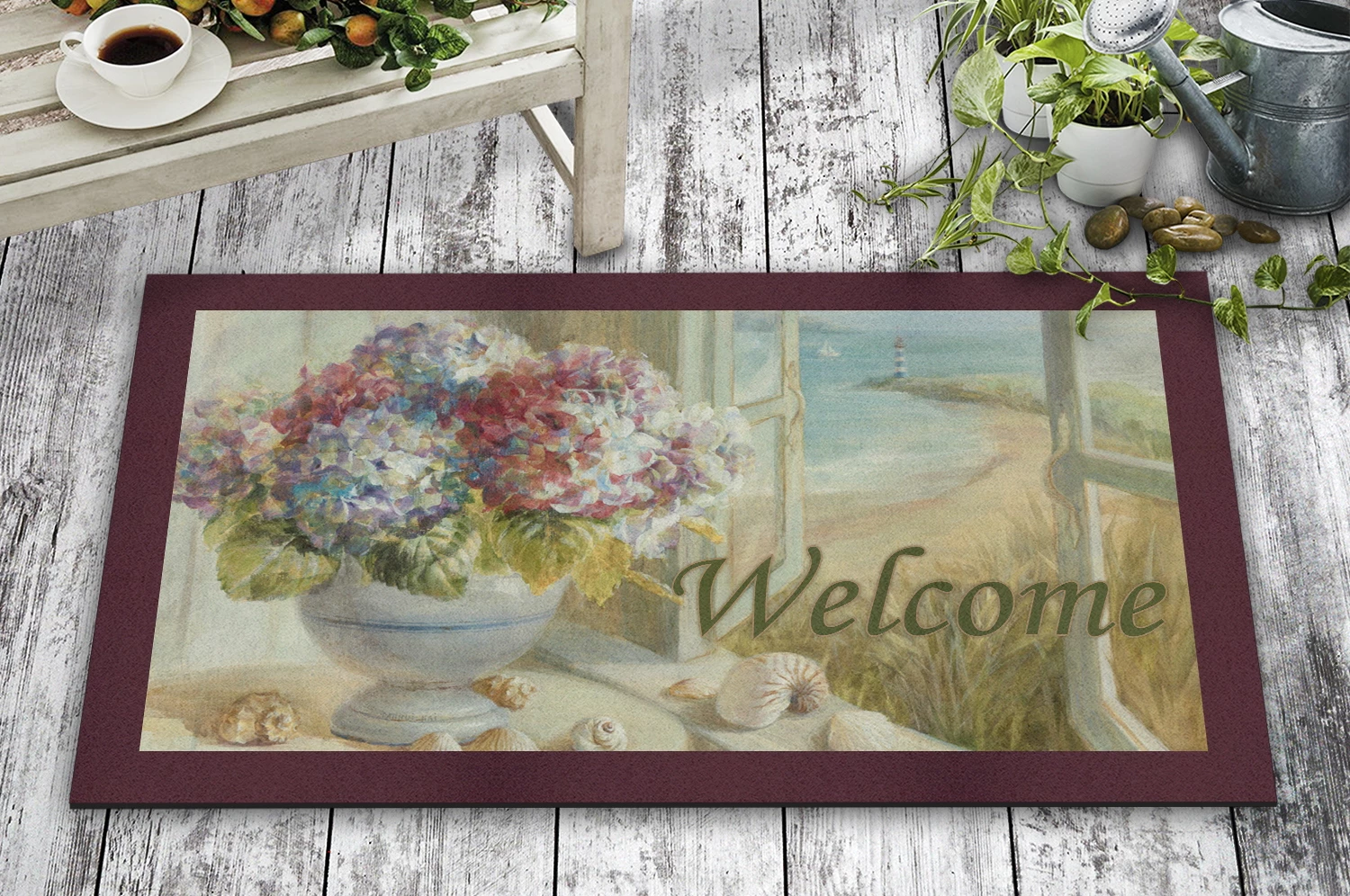 Shilte hyrëse PVC Aberto Design, peizazh, shumëngjyrëshe, 45x70cm