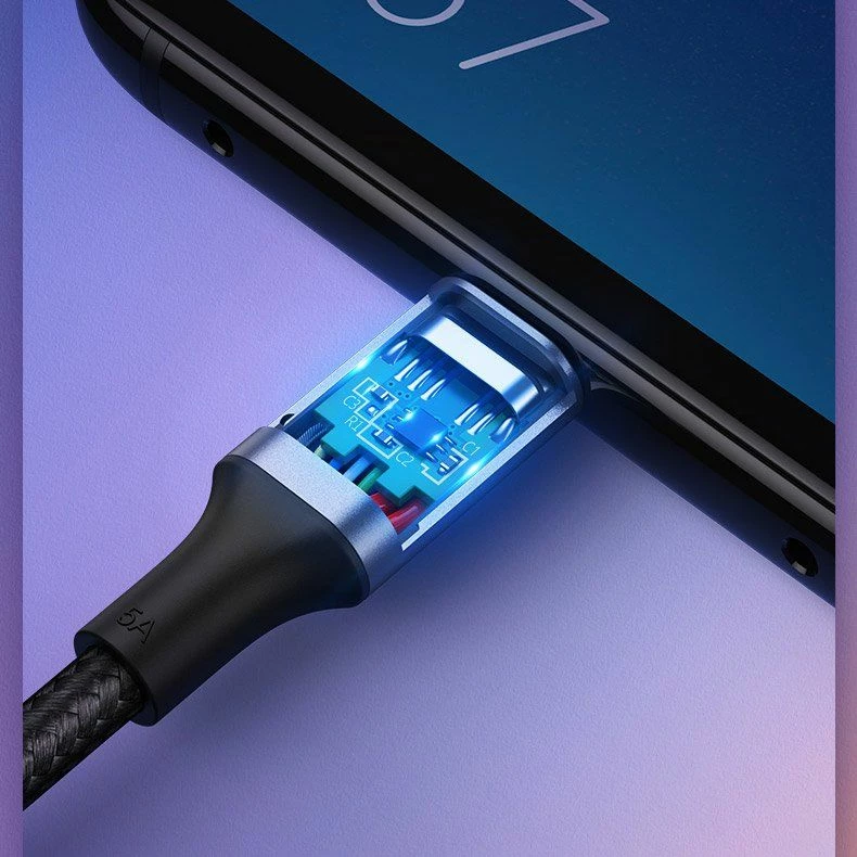 Kabllo USB-C në USB-C Ugreen 56613 2m 100W (5A) PD/QC3.0 Gri