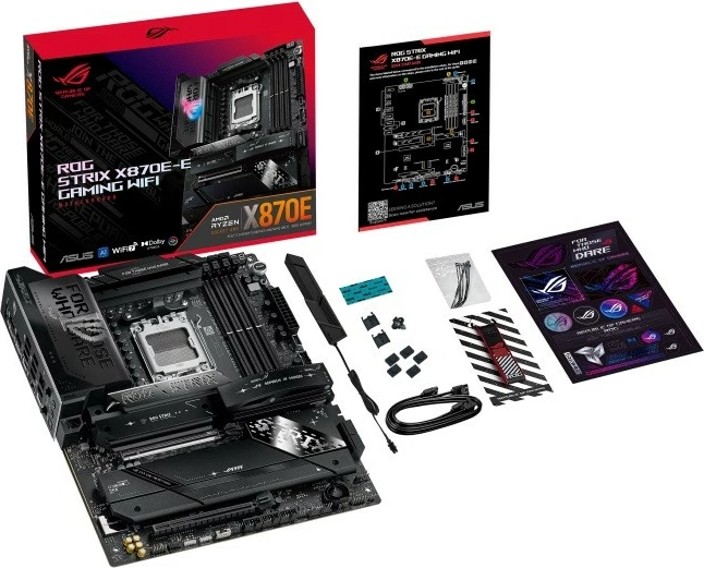 Pllakë amë Asus ROG STRIX X870E-E Gaming WiFi, Socket AM5, ATX, DDR5, WiFi 7, e zezë
