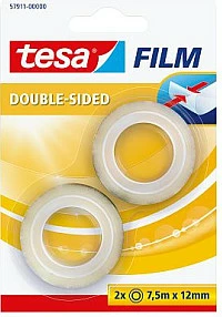 Shirit ngjitës dyanshëm Tesa tesafilm 57911, 2x7.5 m, 12 mm, transparent