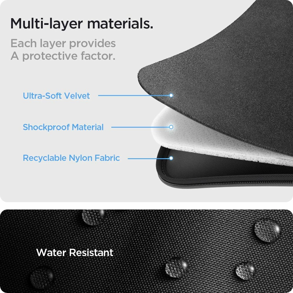 Mbështjellës laptopi Spigen Basic Pouch 13-14", i zi