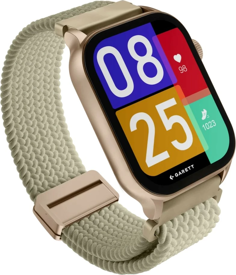 Smartwatch Garett Activity 3 AMOLED 1.96\", IP68, Bluetooth, 340 mAh, set 2 rripa, ari