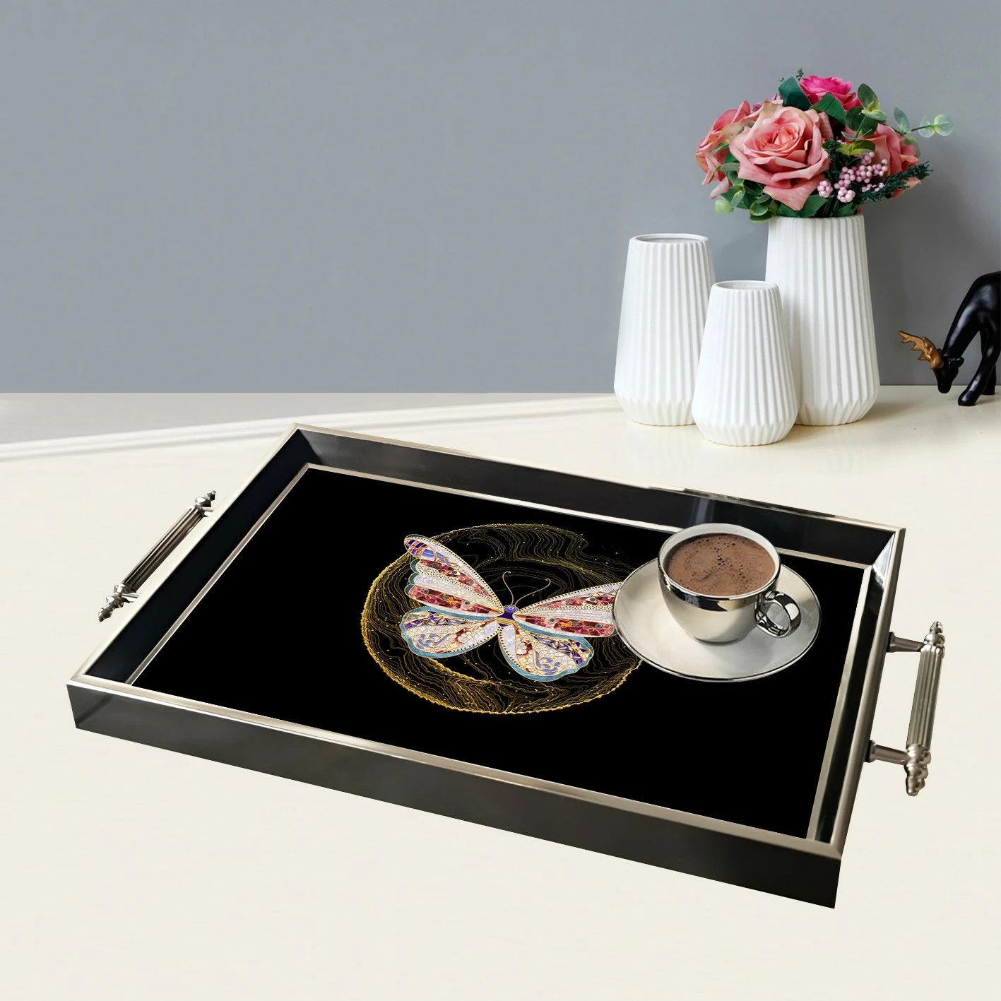 Tabaka xhami Aberto Design, shumëngjyrëshe, TPG9881