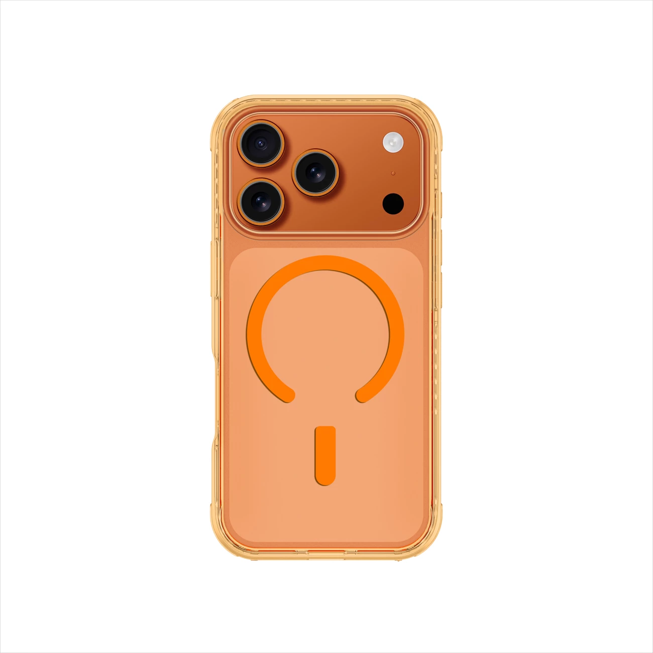 Mbështjellës AmazingThing Titan Pro Drop Proof 3 Lens për iPhone 17 Pro, MagSafe, TPU, portokalli