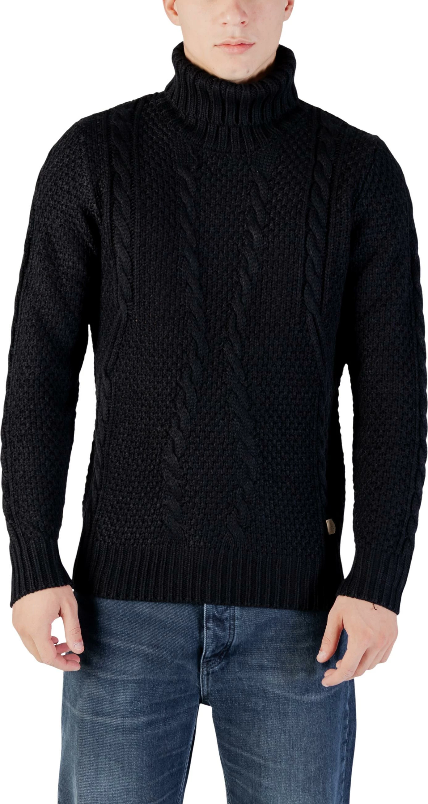 Xhemper për meshkuj Gianni Lupo M. COLLO ALTO BW793-F25, i zi
