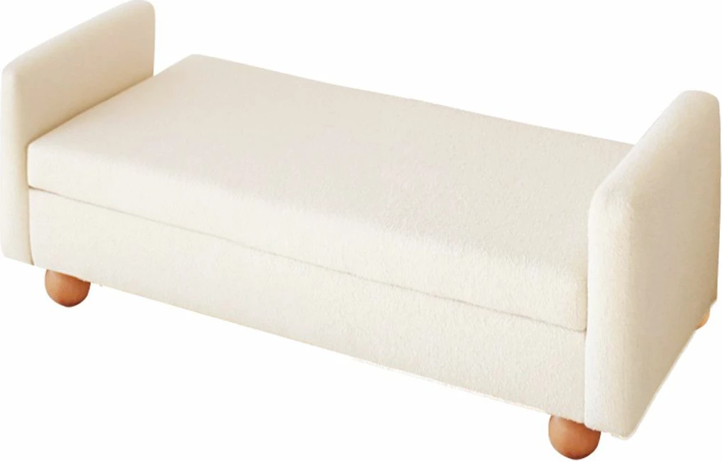 Stol TEDY me sandik, ngjyrë e bardhë, Atelier del Sofa