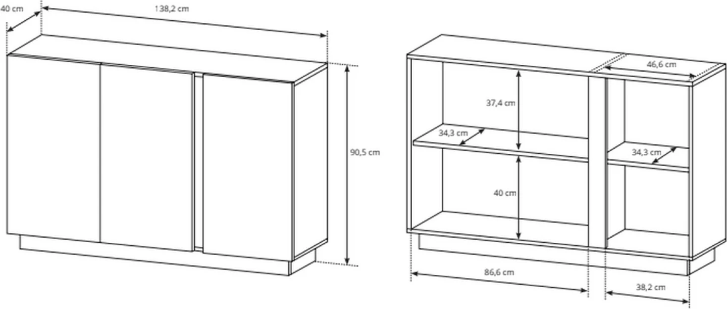 Komodë Acorn 3D, e kaftë
