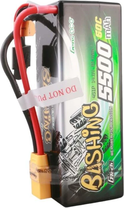 Bateri LiPo Gens ace G-Tech 5500mAh 4S1P 14.8V 60C me kasë të fortë për makina RC