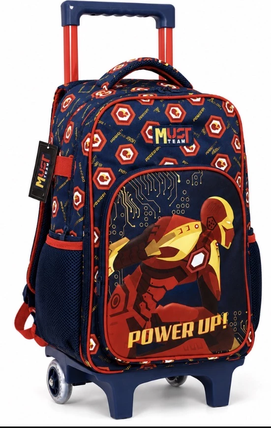 Çantë Shkolle me Rrota – MUST TEAM Power Up