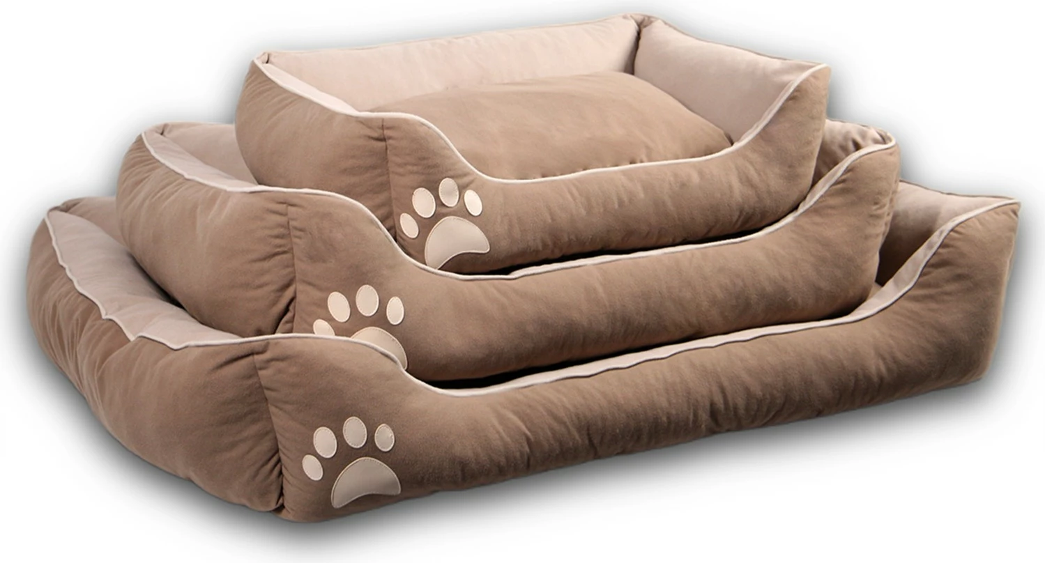 Shtrat për qen e mace Lucy, Paws & Whiskers, S, kafe/bezh