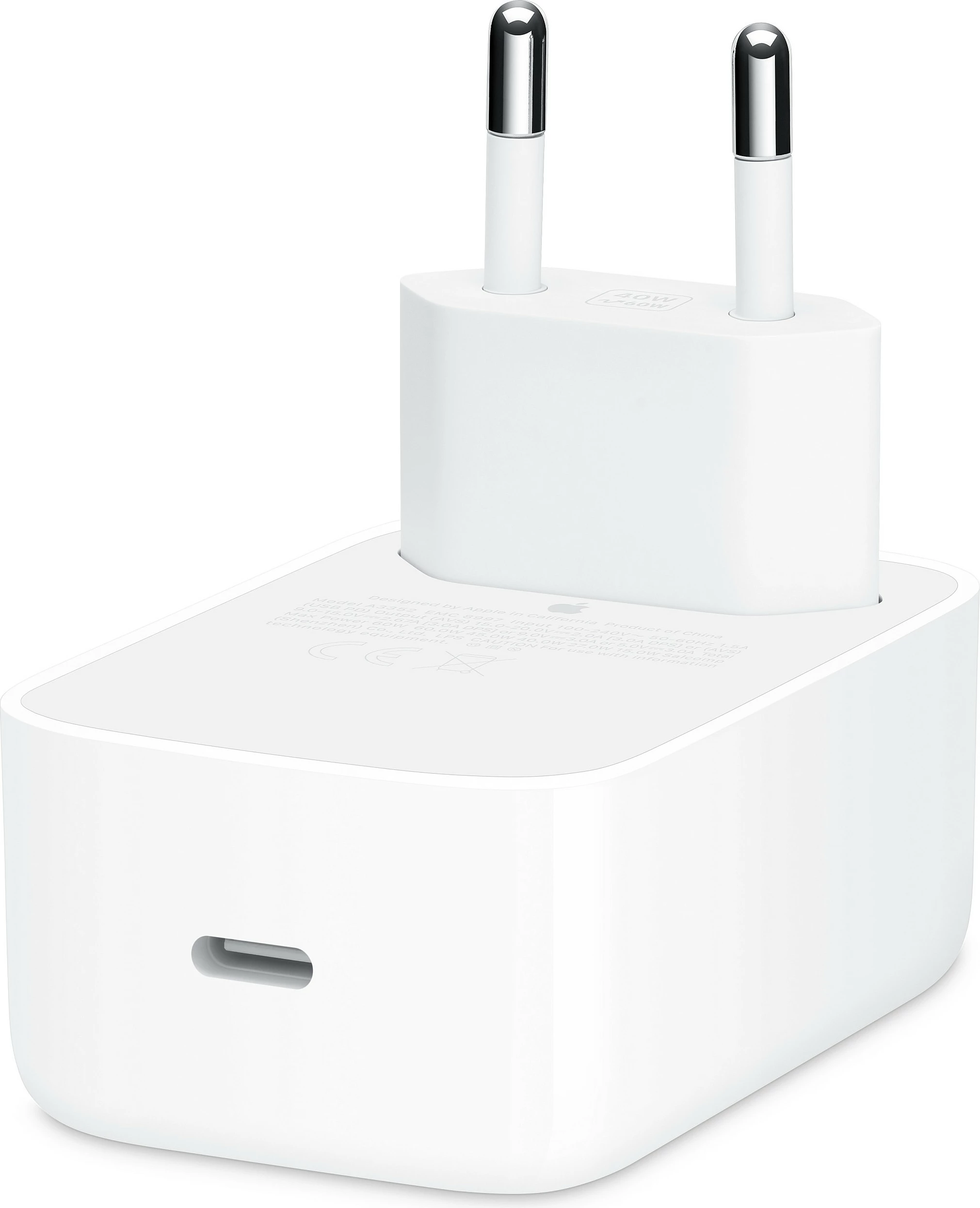 Adapter rryme Apple 40W Dynamic Power Adapter, USB-C, deri 60W max, i bardhë