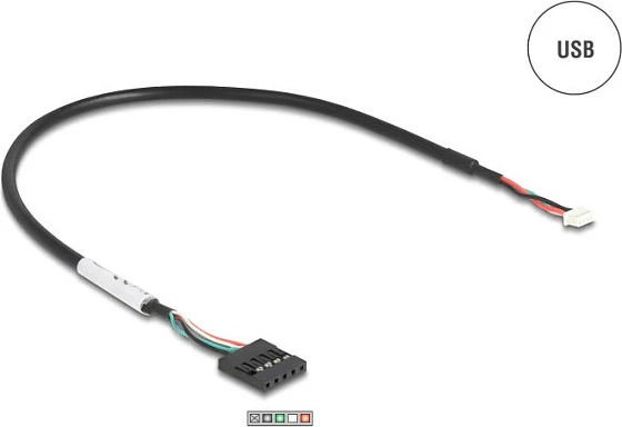 Konvertues USB 2.0 në RS-232 DeLOCK 90892, DB9 mashkull, FTDI FT231XS, bracket slot, gjelbër/inoks