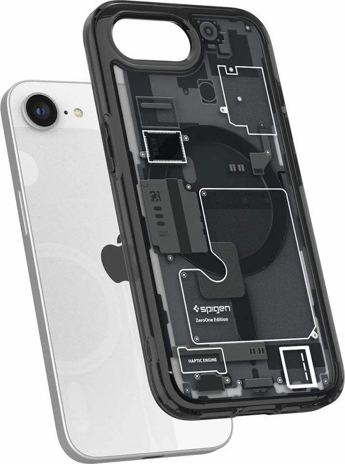 Mbështjellës, Spigen, Ultra Hybrid MagSafe Zero One për iPhone 16e, TPU+PC, MagSafe, Air Cushion, e zezë