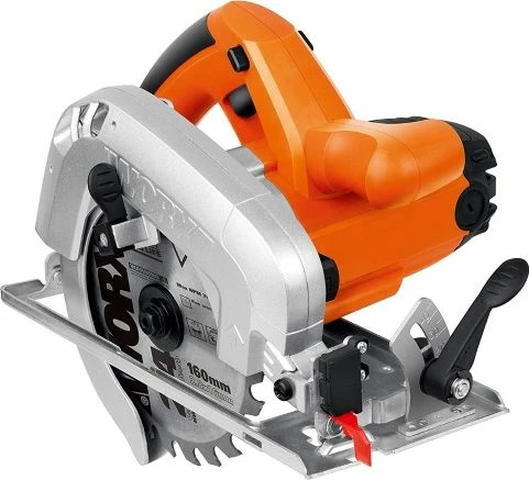 Sharrë rrethore Worx WX425 1200 W 160 mm, portokalli, set me teh