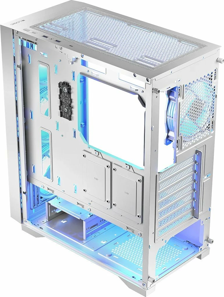 Kasë Logic Concept Dart Pro ARGB (AT-DART-PRO-ARGB-20) Midi Tower ATX/mATX, 4x120mm ARGB, USB-C, pa PSU, e bardhë