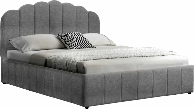 Krevat dopio Tatiana me stof anthracite me depozitë 160x200cm